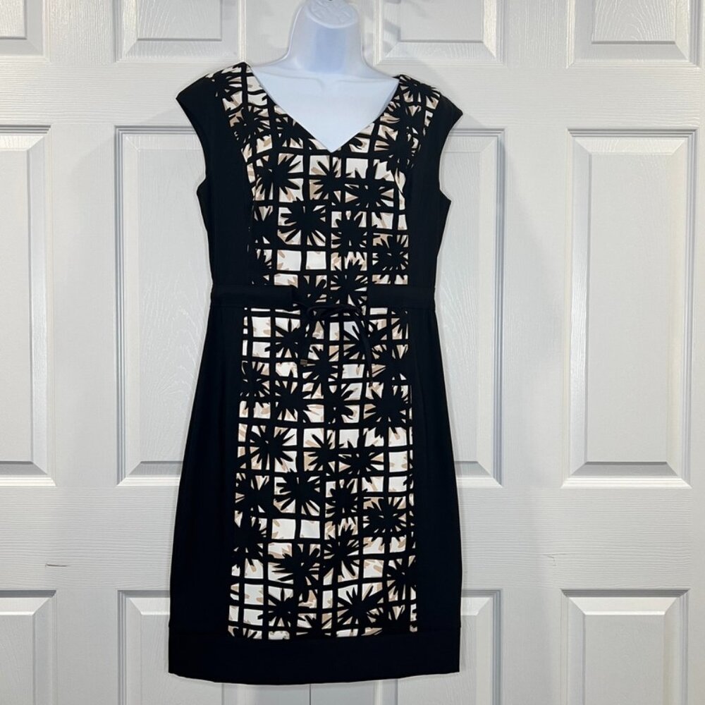 New York and Company black pencil dress size 10 knee length cocktail party